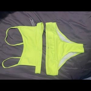 Neon swim suit size medium
